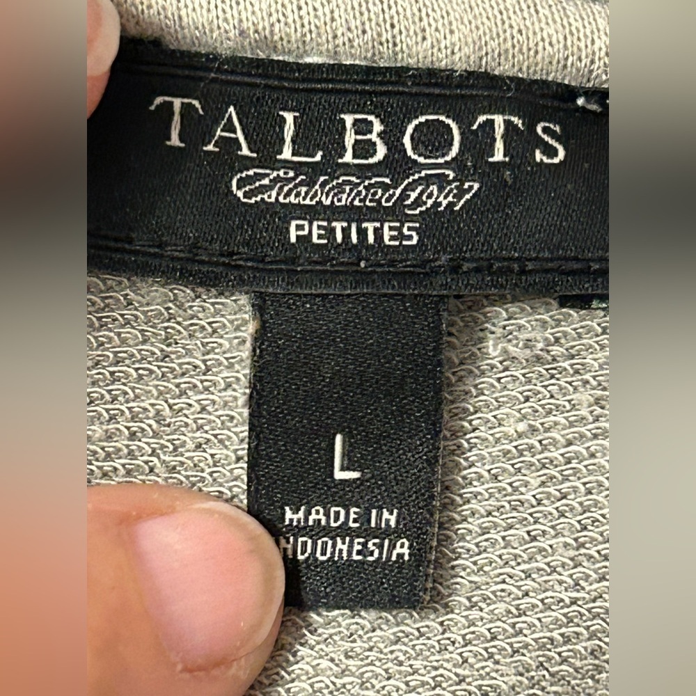 Talbots Light Green Utility Jacket with Hood - Picture 7 of 8